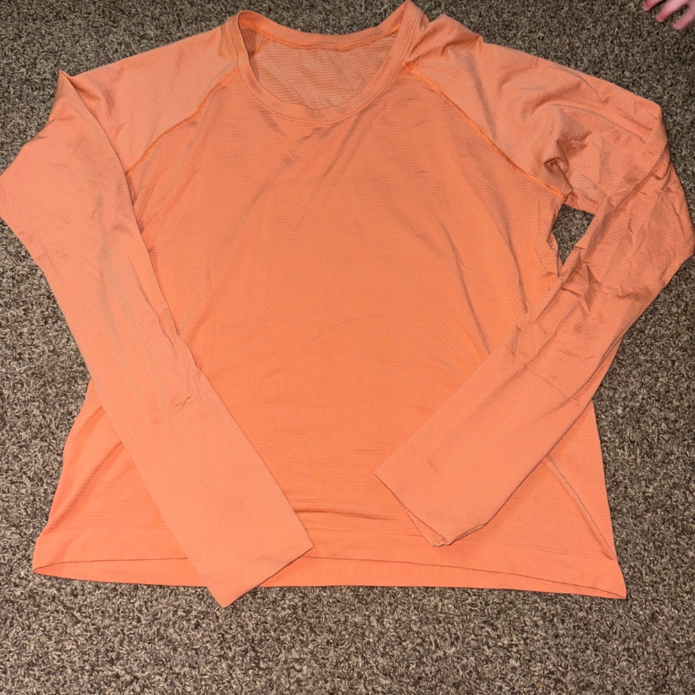 Lululemon Orange Long Sleeve Women's Top